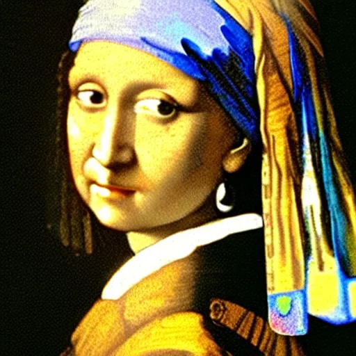 Prompt: monalisa with the pearl earring