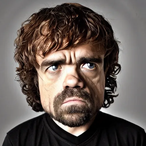 Prompt: “ headshot of peter dinklage as mario ”