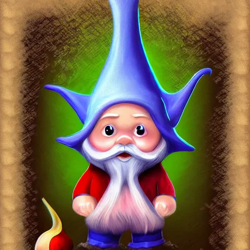 Image similar to gnome, fantasy digital art