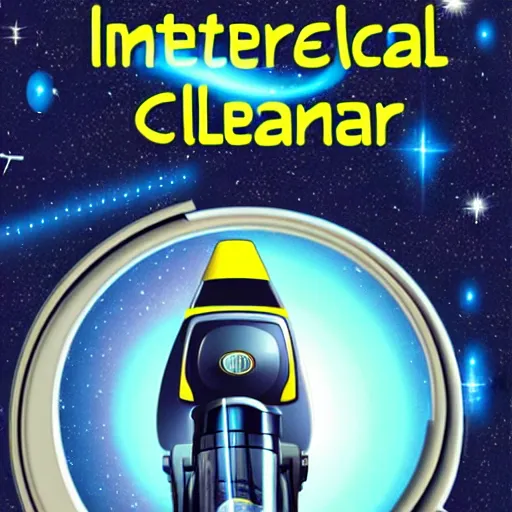Image similar to intergalactic vacuum cleaner, science fiction, galaxy