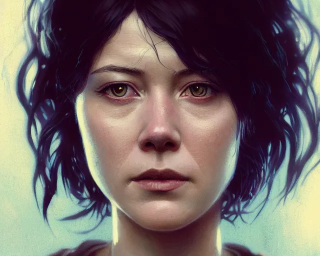 Image similar to highly detailed portrait of mary elizabeth winstead, in the walking dead, stephen bliss, unreal engine, fantasy art by greg rutkowski, loish, rhads, ferdinand knab, makoto shinkai and lois van baarle, ilya kuvshinov, rossdraws, tom bagshaw, global illumination, radiant light, detailed and intricate environment