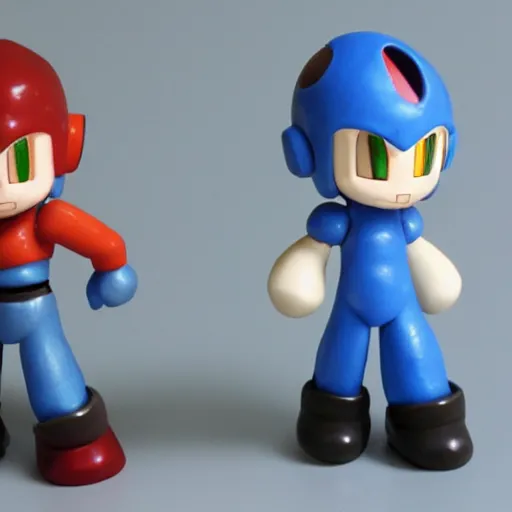 Image similar to megaman claymotion, scary, nightmare