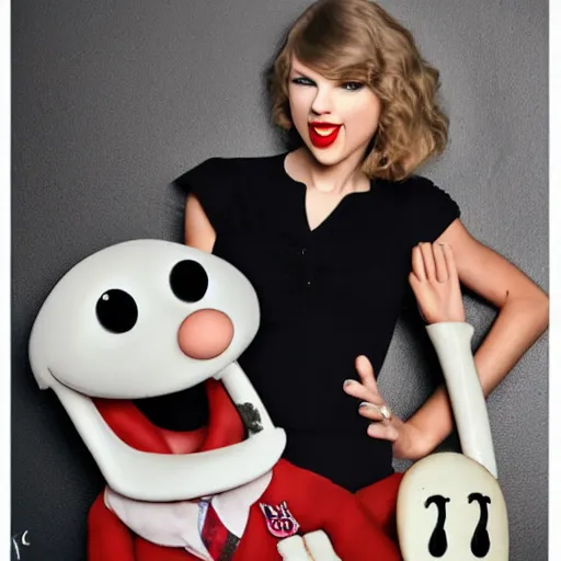 Image similar to taylor swift, in the style of wallace and gromit
