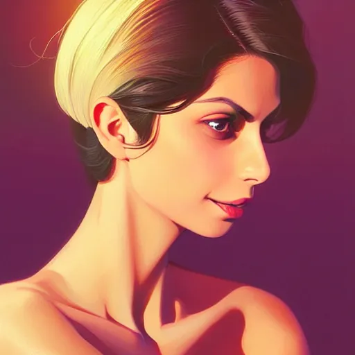 Image similar to Morena Baccarin as a beautiful blonde girl, intricate, highly detailed, digital painting, artstation, official media, anime key visual, concept art, rich vivid colors, ambient lighting, sharp focus, illustration, art by Artgerm, Makoto Shinkai, Ilya Kuvshinov, Lois Van Baarle, and Rossdraws