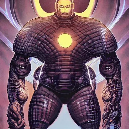 Image similar to portrait of colossus from xmen, symmetrical, by yoichi hatakenaka, masamune shirow, josan gonzales and dan mumford, deayami kojima, takato yamamoto, barclay shaw, karol bak, yukito kishiro