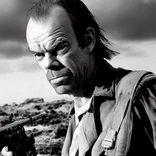 Prompt: Hugo Weaving starring in saving private Ryan