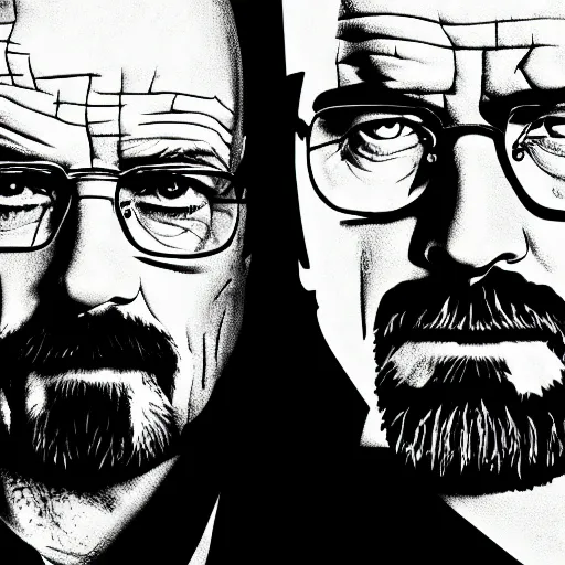 Prompt: Breaking bad intro, extreme digitally stylized