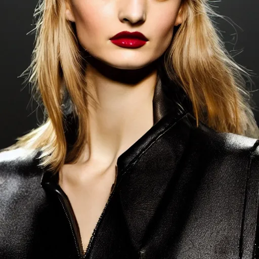 Image similar to A beautiful portrait of Daria Strokous as a model at Maybelline fashion show as a model Spring/Summer 2018, highly detailed, in the style of cinematic, Milan fashion week backstage, Extreme close up, Makeup by Pat McGrath, Hair by Guido Palau, Greg rutkowski