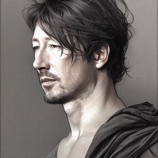 Image similar to amazing lifelike award winning pencil illustration of Aiden gillen trending on art station artgerm Greg rutkowski alphonse mucha cinematic