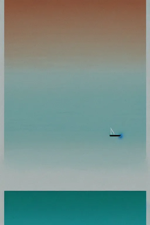 Prompt: minimalist boho style art of an ocean