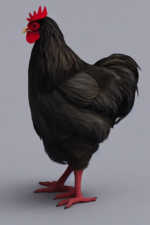 Image similar to a chicken wearing a formal overcoat, hyperrealistic, concept art, octane render, unreal engine 5, trending on artstation, high quality, highly detailed, 8 k, soft lighting, path traced, high coherence, digital art, beautiful, elegant clothes, trending on deviantart, masterpiece