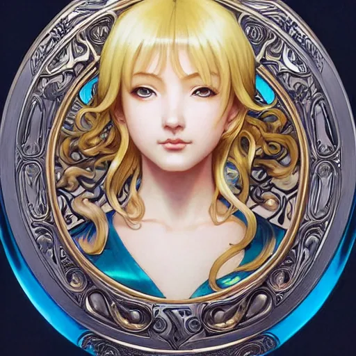 Image similar to intricately detailed vfx portrait of nami by eiichiro oda!, makoto shinkai, alphonse mucha, art by artgerm and greg rutkowski!, blue eyes!!, large aquiline nose!!, best of behance, concept art, sharp focus, adolphe bouguereau, annie leibovitz, stanley kubrick,