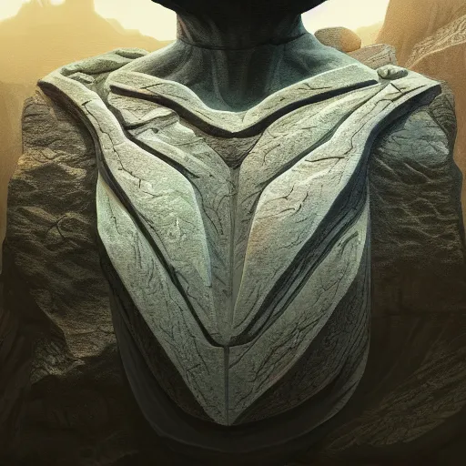 Image similar to highly detailed professional landscape painting of ancient monumental alien bust carved into the mountains trending on artstation, ultra detail, atmospheric lighting, sci - fi, futuristic, cyberpunk