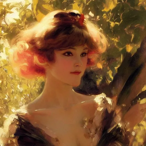 Image similar to portrait of anime princess, painting by gaston bussiere, craig mullins, j. c. leyendecker