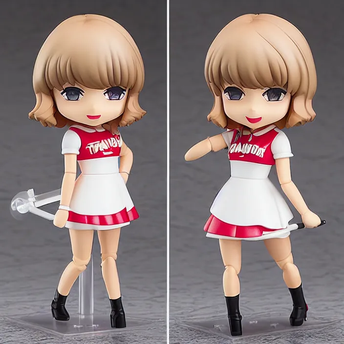 Image similar to Taylor Swift , An Nendoroid of Taylor Swift outfit , figurine, detailed product photo