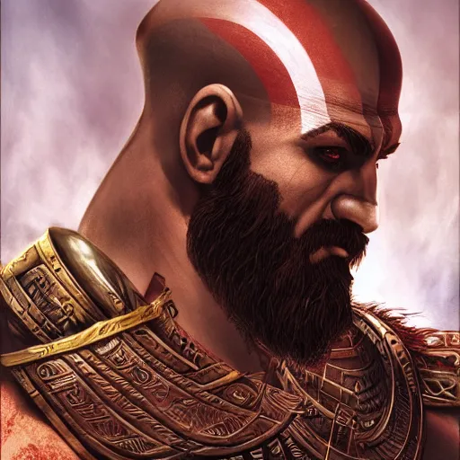 Christopher Judge As Kratos Photorealism Stylized Prett 4c482da8