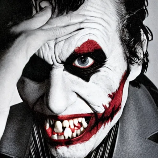 Image similar to joker by bruce weber