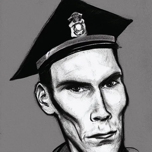 Image similar to police sketch of jerma