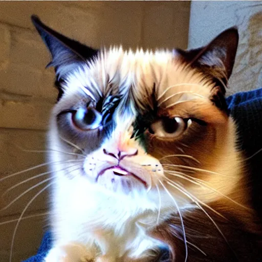 Prompt: Yes: Happy Grumpy Cat, No: Grumpy Cat