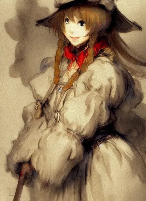 Prompt: concept art of comiket cosplay, pinterest, artstation trending, behance, highly detailed, by rembrandt, by joseph mallord william turner, watercolor, misa amane