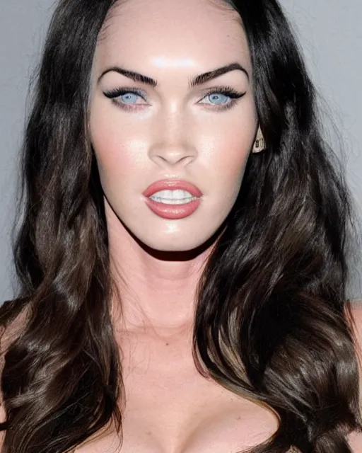 KREA - megan fox made out of mayonnaise, human face made out of mayonnaise,  megan fox wearing white body paint, professional food photography