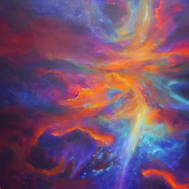 Image similar to astral dimension, oil painting