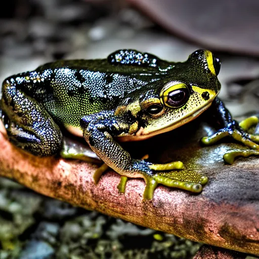 Image similar to amphibian connoisseur realistic hdr 8 k dramatic