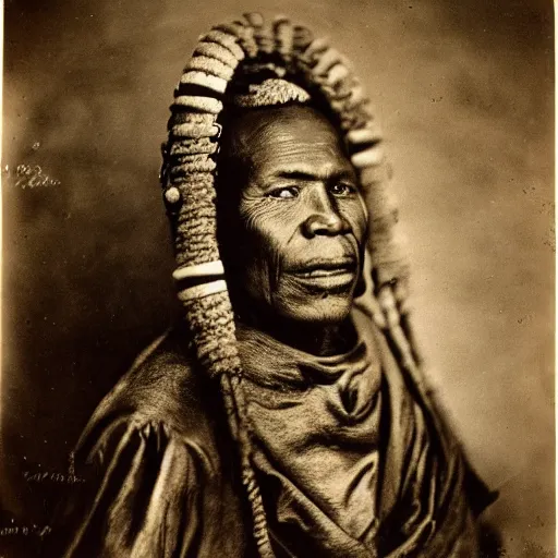 Prompt: vintage photo of a west african manding king by edward s curtis, photo journalism, photography, cinematic, national geographic photoshoot