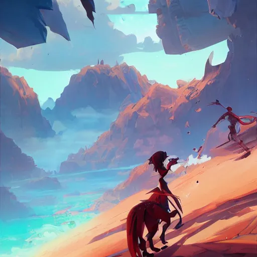 Image similar to hero world the lost world, behance hd by jesper ejsing, by rhads, makoto shinkai and lois van baarle, ilya kuvshinov, rossdraws global illumination