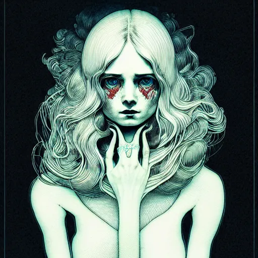 Image similar to portrait soft light, by killian eng and joe fenton and wayne barlow and conrad roset, inspired by victorian horror, etching, fine, sharp high detail,