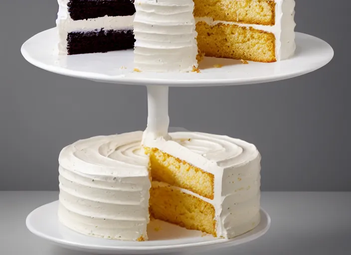 Prompt: most delicious cake of all time, professional food photography, studio lighting, plating