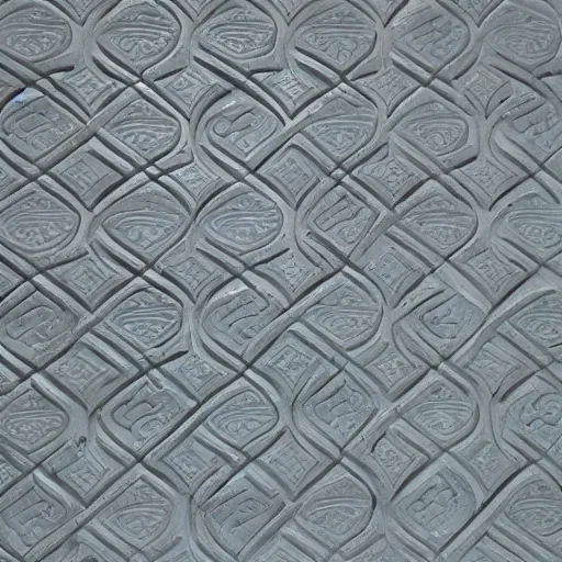 Image similar to serpentine maze, fine details, carved soapstone relief paneling white and pale blue