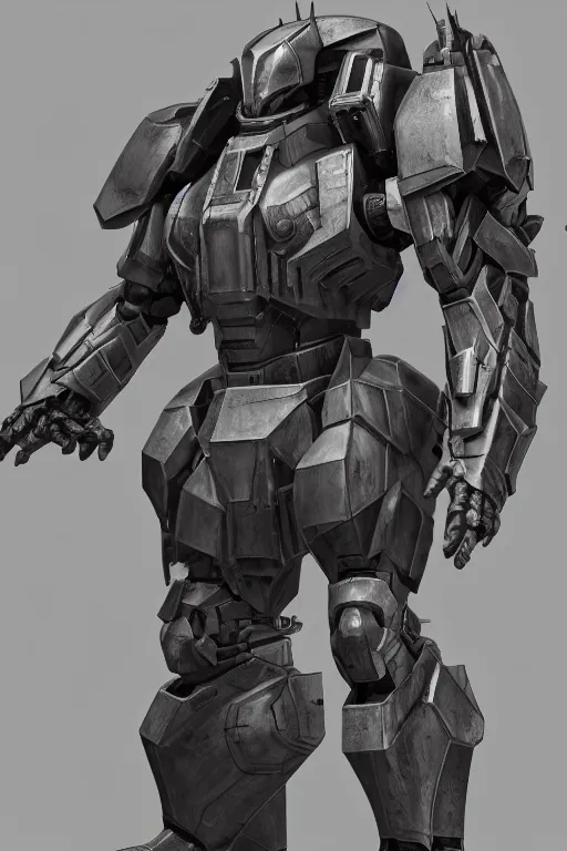 Image similar to hyper detailed cinematic rendering, skinny full body heavy armor armored core, hyper detailed, weathering armor plating, endoekeleton exposure, 8 k, octane render, unreal engine, ray tracing