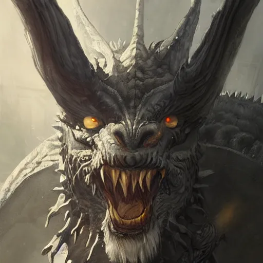 Prompt: a portrait of a grey old ,man, dragon!, dragon!, dragon!, dragon!, dragon!,dragon!, dragon!, dragon!, dragon!, dragon!,dragon!, dragon!, dragon!, dragon!, horns!, werewolf, epic fantasy art by Greg Rutkowski