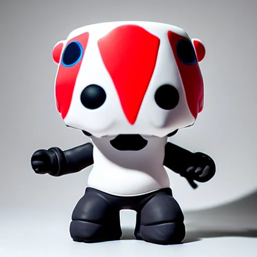 Image similar to an all white art vinyl figure, in the style of kidrobot, sket - one x iamretro, kenny wong x pop mart, space molly, frank kozik, guggimon, studio lighting, subsurface diffusion, 8 k