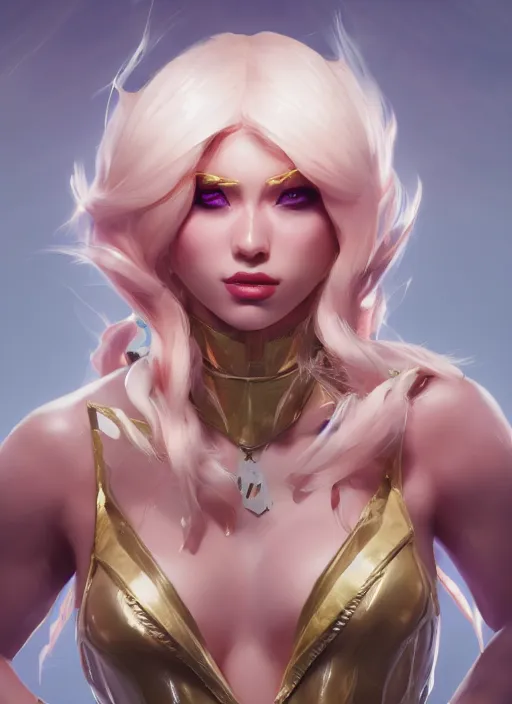 Image similar to powder, from league of legends, hyper detailed, digital art, trending in artstation, cinematic lighting, studio quality, smooth render, fluorescent skin, unreal engine 5 rendered, octane rendered, art style by klimt and nixeu and ian sprigger and wlop and krenz cushart