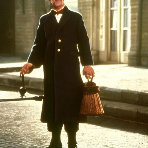 Image similar to Sean Bean as Bert in Mary Poppins, movie still, photograph