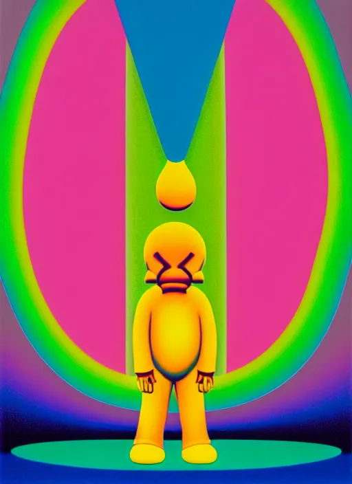 Image similar to beyond wolds by shusei nagaoka, kaws, david rudnick, airbrush on canvas, pastell colours, cell shaded, 8 k