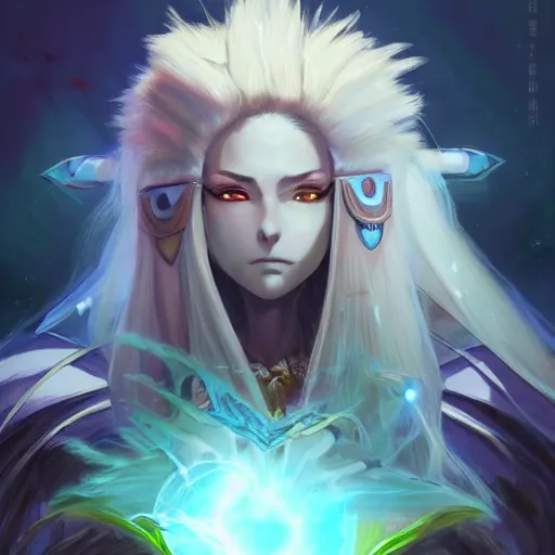 Prompt: anime portrait of a beautiful woman as a shaman yedi using dark force to eliminate trump as an anime antagonist by Stanley Artgerm Lau, WLOP, Rossdraws, James Jean, Andrei Riabovitchev, Marc Simonetti, and Sakimichan, trending on artstation