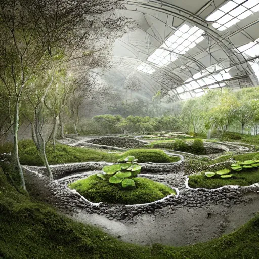 Image similar to garden of artificial immersion. herbert w. franke