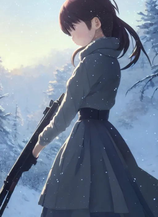 Female Anime Characters in Winter Wears by @artfinity007 Visit