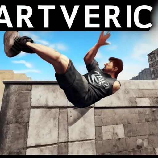 Image similar to Pro Parkour reveal trailer 4K HDR RTX PC gameplay