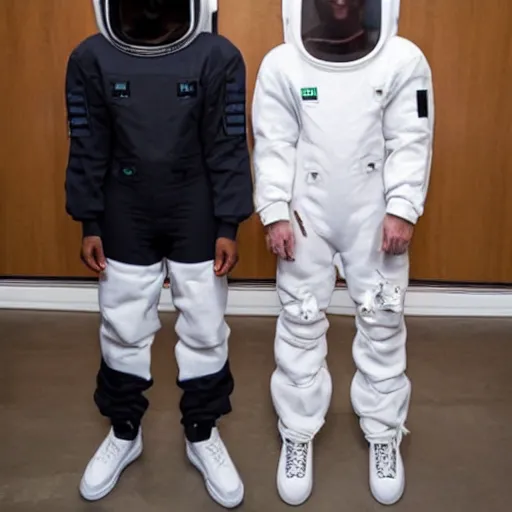 Image similar to yeezy astronaut suit