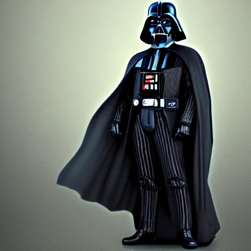 Prompt: Darth Vader, his out fit is in the theme of the Joker, 8k, high detail