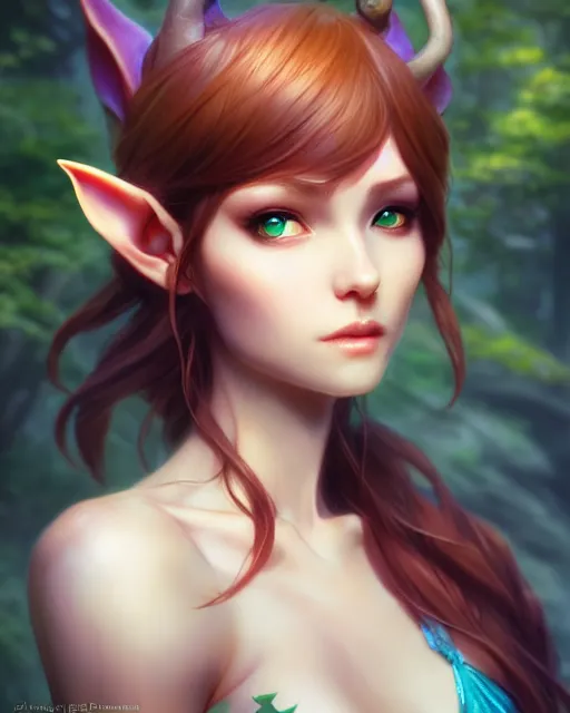 Prompt: character concept art of a forest elf, key visual, realistic shaded perfect face, fine details by stanley artgerm lau, wlop, rossdraws, james jean, andrei riabovitchev, marc simonetti, and sakimichan, trending on artstation