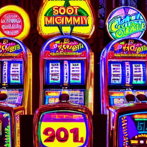 Image similar to obnoxious slot machine, flashy, las vegas