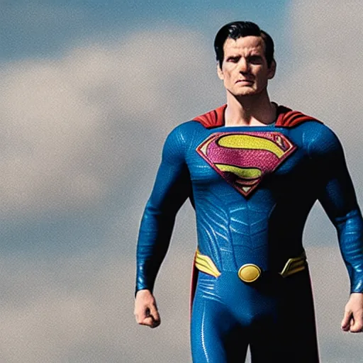 Image similar to A still of Jamie Dorman as Superman. Extremely detailed. Beautiful. 4K. Award winning.