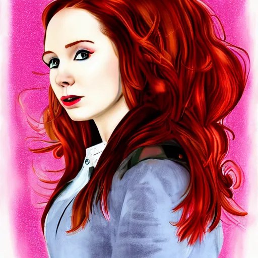 Image similar to Amy Pond as a Time Lord by Alice X. Zhang