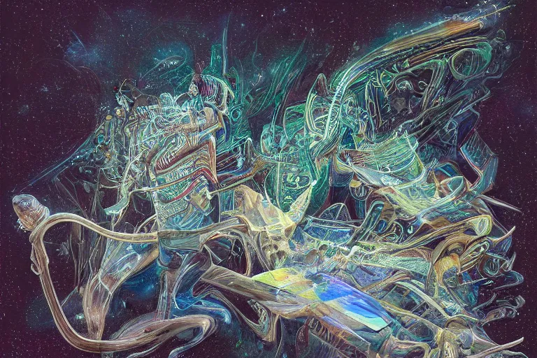 Prompt: unexplained phenomena intricate, elegant, sharp focus, illustration, highly detailed, trending on artstation, art by robert williams, strong strokes