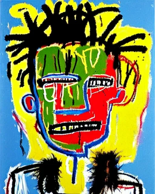 Image similar to portraits by jean - michel basquiat